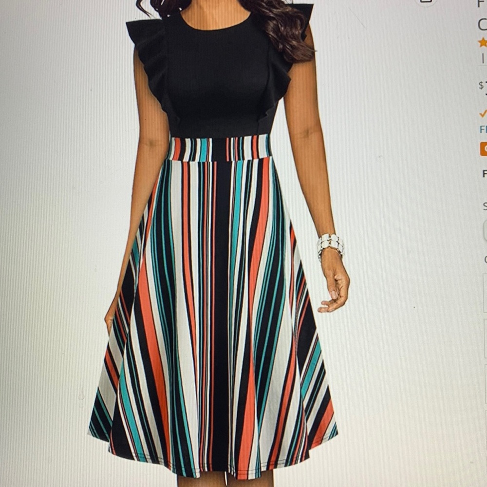Flared A-Line Swing Dress - Knee Length - Size 12 - BRAND NEW!